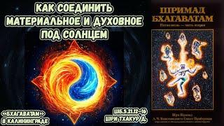 Как соединить материальное и духовное под солнцем. Шри Тхакур д. ШБ.5.21.12–16