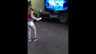 My sister dancing to This Is Halloween