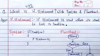 if statement in c programming | if statement syntax, flowchart and example program in c