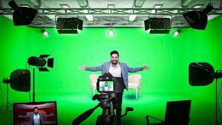 Professional Green Screen Setup with Lighting @edusquadz