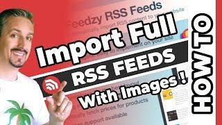 WordPress RSS Full Content WITH IMAGES  (Step By Step)