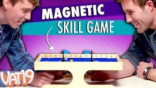 Magnetic Foosball / Air Hockey Game uses Magnetism // Klask Review