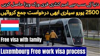 Luxembourg Work Visa Process 2024 | How To Apply Luxembourg Free work Visa Online | job in europe