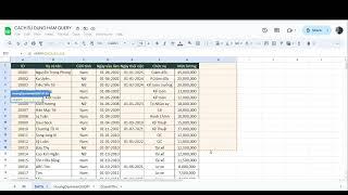 Hướng dẫn chi tiết sử dụng hàm Query trong Google sheet