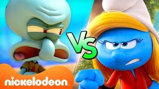 Kamp Koral vs. The Smurfs: Who Argues More?  | Nicktoons