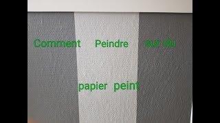 Comment peindre sur du papier peint