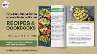 How to Design and Format Recipes and Cookbooks | KDP Books | Adobe InDesign