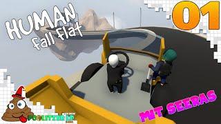 Human: Fall Flat #01 -  Mit Seeras in den Wahnsinn XD | Lets Play Human Fall Flat deutsch german