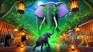 Epic Monster Elephant vs Elephant Fight in the Zoo: Animals Rescue & Thrilling Clash of Giants