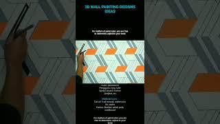 Ide kreatif cat dinding 3d. Lukisan dinding kamar kreatif. 3d wall painting