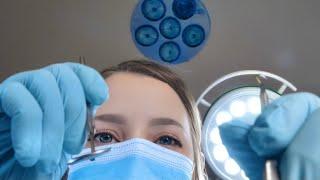 ASMR Dentist Exam | Detailed Scaling, Gum Measuring, Root Planing