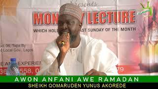 AWON ANFANI AWE RAMADAN BY: SHEIKH QOMARUDEEN YUNUS AKOREDE