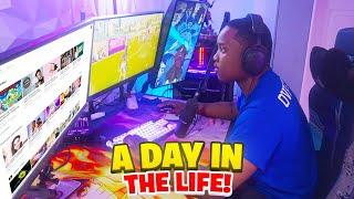 A Day In The Life Of A Black Fortnite Content Creator | Kamahley