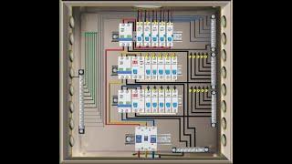 3 phase D.B Wiring diagram -  3 phase D B derssing -3 phase D B box- How to wire meter& RCBO And MCB