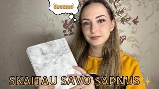 Skaitau savo sapnus  #sapnai #dailyvlog #istorijos