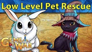 Gems of War: Low Level Pet Rescue Completion | Under Level 100