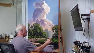 Landscape Oil Painting "Crescendo" [Cloudscape Demo]