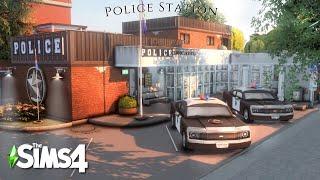 The Sims 4 - Willow Creek Police Station - (NoCC) - Relaxing Speed Build