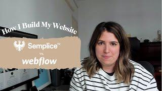 Webflow or Semplice: how I built my portfolio