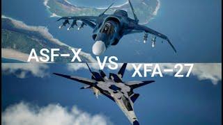 Ace Combat 7 1v1: TITANxRaven vs TITANxMobius (ASF-X Shinden II 6AAM vs XFA-27 MSTM)