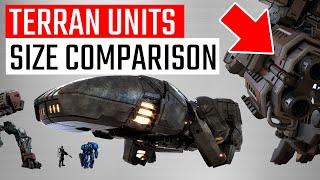 StarCraft 2 Terran Units Size Comparison