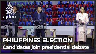 Philippines presidential hopefuls join series of debates ahead of polls