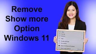 how to disable show more options in windows 11