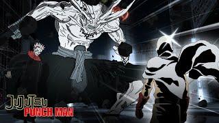 Saitama VS Sukuna And Mahoraga