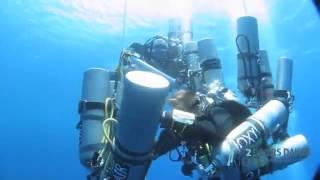 Training dive before 332,5 meters dive- the new world record.