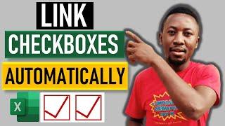 How to Add and Link Checkboxes in Excel Automatically #excel #checkboxes