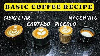 4 Easy Espresso Coffee Drink Explained macchiatos Vs piccolo Vs Cortado By Barista