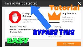 LinkVertise Tutorial how to Bypass Invalid Visit Detected 2023