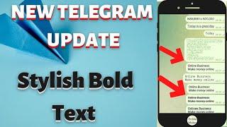 How to Style Telegram Text || Bold Text|| Italic Text|| Strikethrough and Underline Text