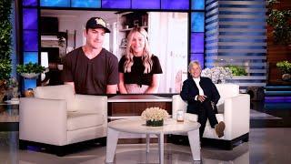 Ellen Showers Firefighter Eric & Wife Amanda with Baby Gifts!