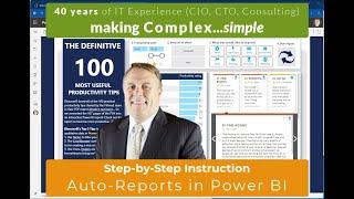 Automatically create Power BI reports using Excel [154.414]