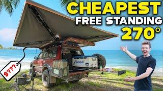 Buying the CHEAPEST 270 free standing AWNING!