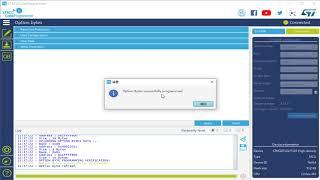 Removing write protection and download firmware using stm32cubeprogrammer