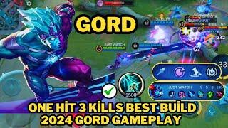 Gord One Hit 3 Kills Best Build 2024 Gord Mobile Legends