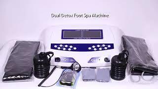 8 Mode dual ionic foot detox machine