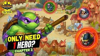 Best Team for ALL Ch 3 Ninja Turtles Mini Bosses! | Hero Wars Dominion Era