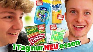 Wir essen ein Tag nur Produkte die "NEU" sind  TipTapTube