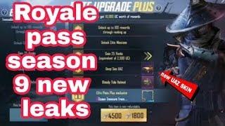 Royale pass season 9 new leaks new UAZ skin gun skins S9 Emotes