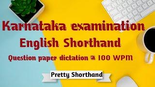 100 wpm English dictation| Intermediate question paper dictation | #prettyshorthand #100wpm