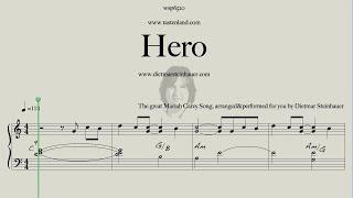 Hero  -  Easy Piano  -  Mariah Carey