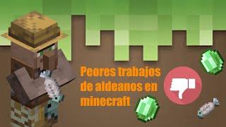 Los Peores Trabajos Que Puede Tener Un Aldeano | Minecraft | TheRolec