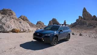 Subaru Outback Wilderness in Trona Pinnacles