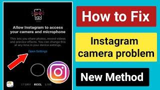 How to Fix Allow Instagram to access your camera and microphone problem.Instagram camera not working