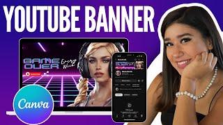 How to create Youtube Banner on Canva (All you need to know in 2024| Canva AI)