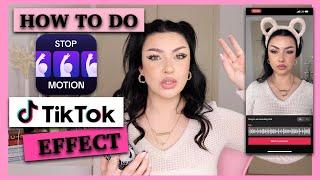 How to do the STOP MOTION EFFECT on TIKTOK Super easy tutorial