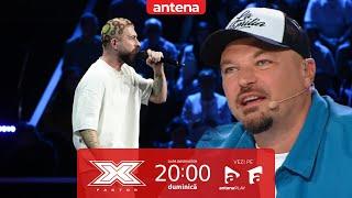 Omul cu mustață (Bogdan Ungureanu) aduce forță pe scenă cu „Rap Armat”! | X Factor România 